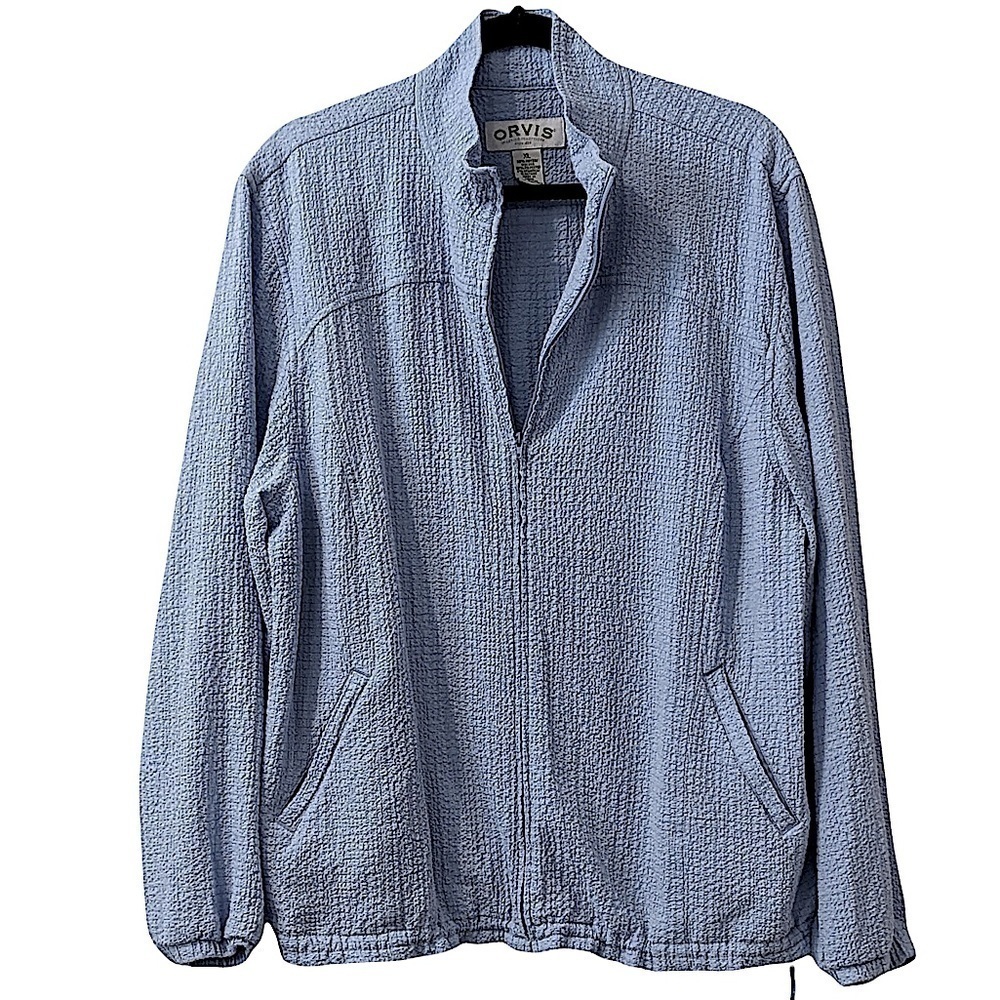ORVIS Light Blue Track Suit Size XL - Picture 3 of 12